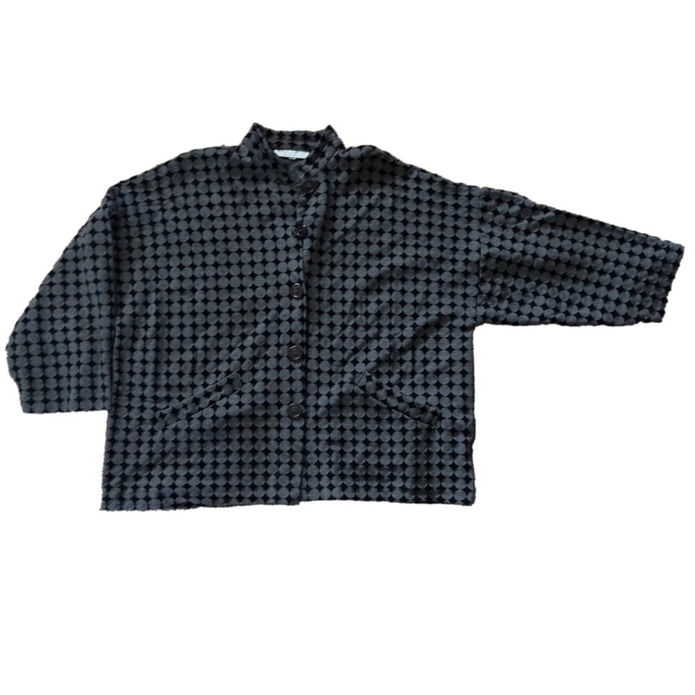 Black and Grey Pattern Button Up - Brynn Walker